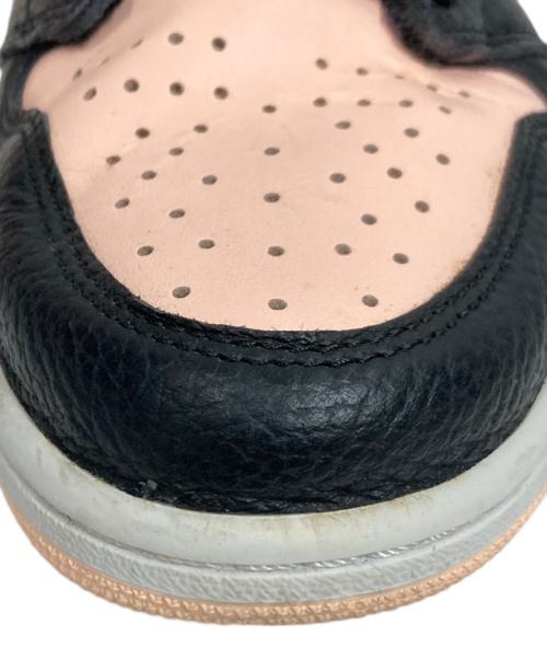 NIKE（ナイキ）NIKE (ナイキ) AIR JORDAN1 RETRO HIGH OG ピンク×ブラック サイズ:27の古着・服飾アイテム