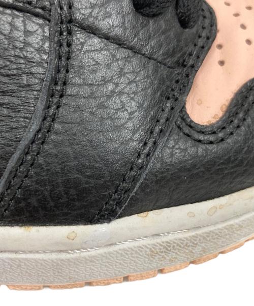 NIKE（ナイキ）NIKE (ナイキ) AIR JORDAN1 RETRO HIGH OG ピンク×ブラック サイズ:27の古着・服飾アイテム