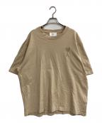 AMI Alexandre Mattiussiアミアレクサンドルマテュッシ）の古着「刺繍Tシャツ」｜ベージュ