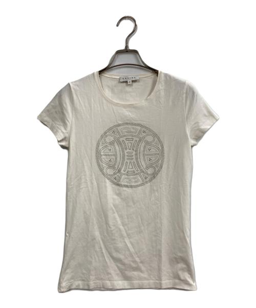 CELINE（セリーヌ）CELINE (セリーヌ) ビジューTシャツ ホワイト サイズ:Sの古着・服飾アイテム