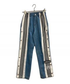 中古・古着通販】adidas (アディダス) デニム ラインストーン パンツ