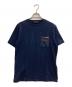 PRADA（プラダ）の古着「ナイロン切替Tシャツ」｜ネイビー