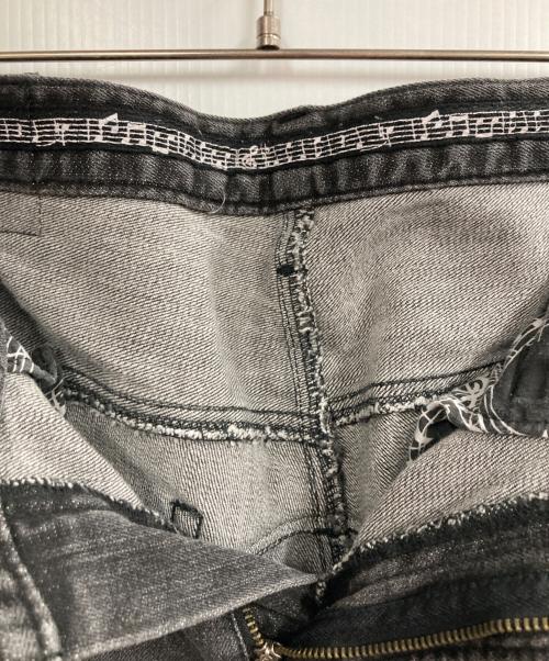 NUMBER (N)INE DENIM（ナンバーナインデニム）NUMBER (N)INE DENIM (ナンバーナインデニム) LOVELESS (ラブレス) ダメージ加工デニムパンツ ブラック サイズ:Lの古着・服飾アイテム