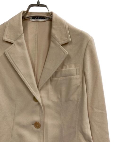 JIL SANDER（ジルサンダー）JIL SANDER (ジルサンダー) カシミヤ3Bジャケット アイボリー サイズ:34の古着・服飾アイテム