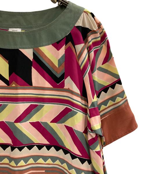 missoni（ミッソーニ）MISSONI (ミッソーニ) 柄ワンピース マルチカラー サイズ:42の古着・服飾アイテム