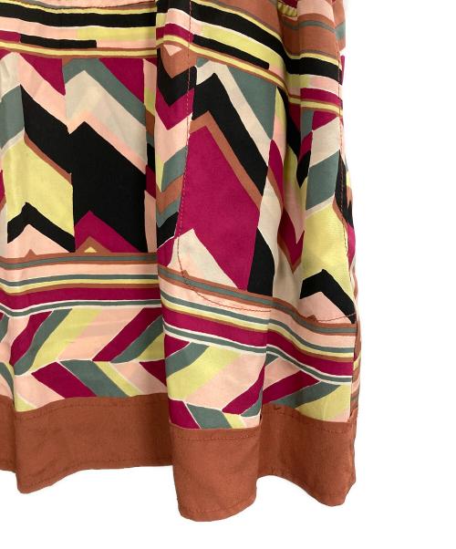 missoni（ミッソーニ）MISSONI (ミッソーニ) 柄ワンピース マルチカラー サイズ:42の古着・服飾アイテム