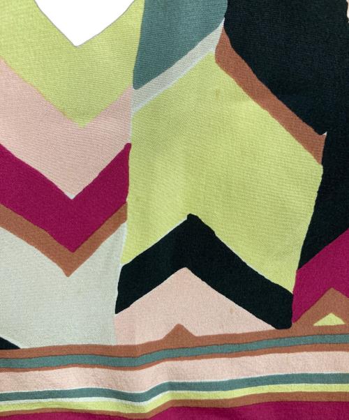 missoni（ミッソーニ）MISSONI (ミッソーニ) 柄ワンピース マルチカラー サイズ:42の古着・服飾アイテム