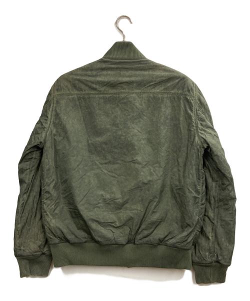 Vintage55（ヴィンテージフィフティーファイヴ）Vintage55 (ヴィンテージフィフティーファイヴ) ムラ染めMA-1ジャケット オリーブ サイズ:Lの古着・服飾アイテム