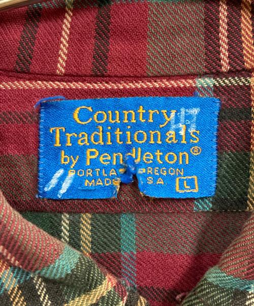 PENDLETON（ペンドルトン）PENDLETON (ペンドルトン) チェックシャツ ブラウン サイズ:Lの古着・服飾アイテム