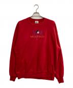 MICKEY&COミッキーアンドコウ）の古着「刺繍スウェット」｜レッド