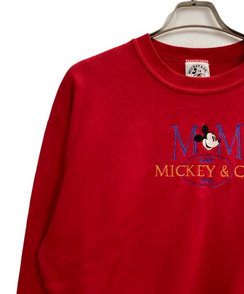 MICKEY&CO（ミッキーアンドコウ）mickey＆CO (ミッキーアンドコウ) 刺繍スウェット レッド サイズ:XLの古着・服飾アイテム