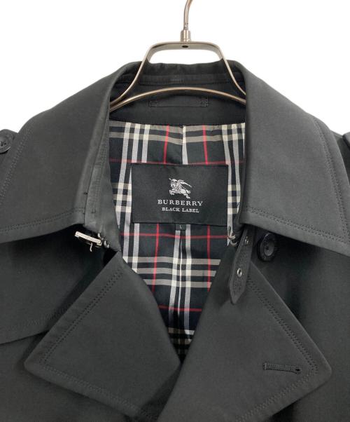 BURBERRY BLACK LABEL（バーバリーブラックレーベル）BURBERRY BLACK LABEL (バーバリーブラックレーベル) トレンチコート ブラック サイズ:Ｌの古着・服飾アイテム