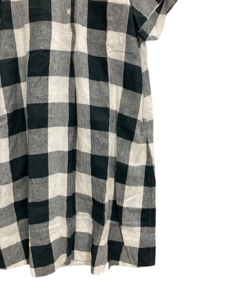 MARGARET HOWELL（マーガレットハウエル）MARGARET HOWELL (マーガレットハウエル) LARGE CHECK LINEN グレー サイズ:2の古着・服飾アイテム