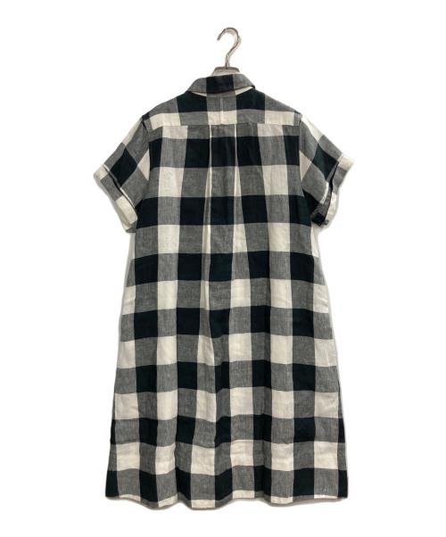 MARGARET HOWELL（マーガレットハウエル）MARGARET HOWELL (マーガレットハウエル) LARGE CHECK LINEN グレー サイズ:2の古着・服飾アイテム