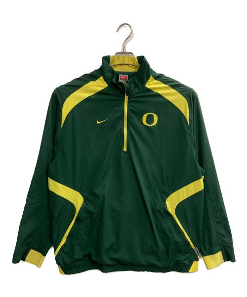 NIKE（ナイキ）NIKE (ナイキ) ハーフジップナイロンジャケット グリーン サイズ:UK42/44の古着・服飾アイテム