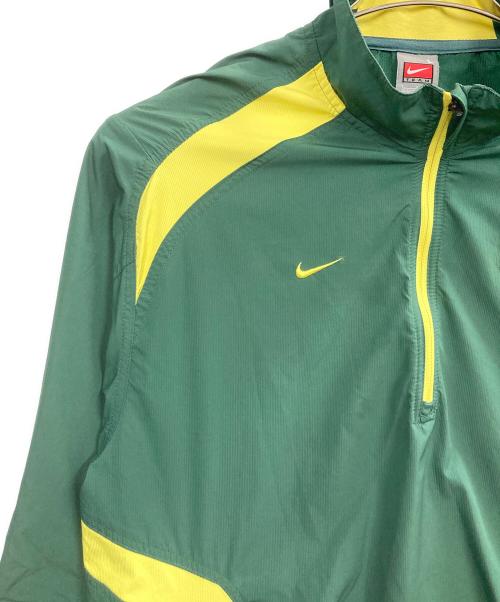 NIKE（ナイキ）NIKE (ナイキ) ハーフジップナイロンジャケット グリーン サイズ:UK42/44の古着・服飾アイテム