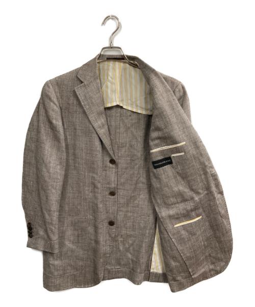 TOMORROW LAND（トゥモローランド）TOMORROW LAND (トゥモローランド) シルクリネン混3Bジャケット ベージュ サイズ:48の古着・服飾アイテム