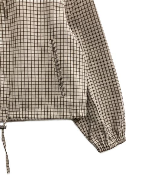 ZARA（ザラ）ZARA (ザラ) チェックジップパーカー ベージュ サイズ:XSの古着・服飾アイテム