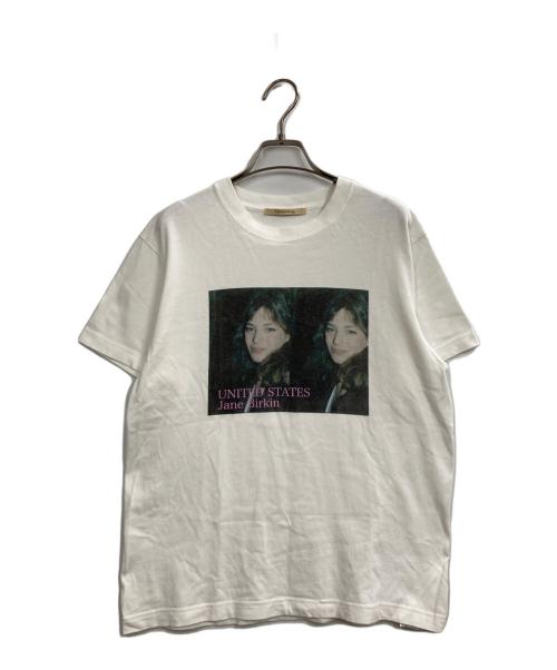 Curensology（カレンソロジー）Curensology (カレンソロジー) フォトTシャツ ホワイト サイズ:Fの古着・服飾アイテム