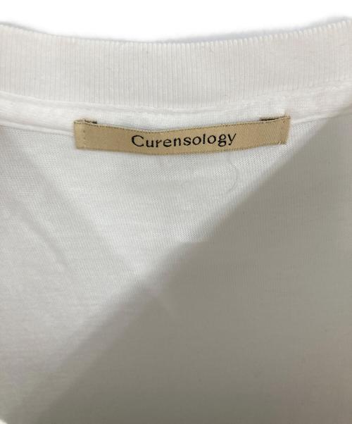 Curensology（カレンソロジー）Curensology (カレンソロジー) フォトTシャツ ホワイト サイズ:Fの古着・服飾アイテム