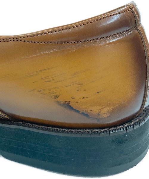 Santoni（サントーニ）Santoni (サントーニ) スクエアトゥーシューズ ブラウン サイズ:27の古着・服飾アイテム