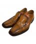 Santoni（サントーニ）の古着「スクエアトゥーシューズ」｜ブラウン