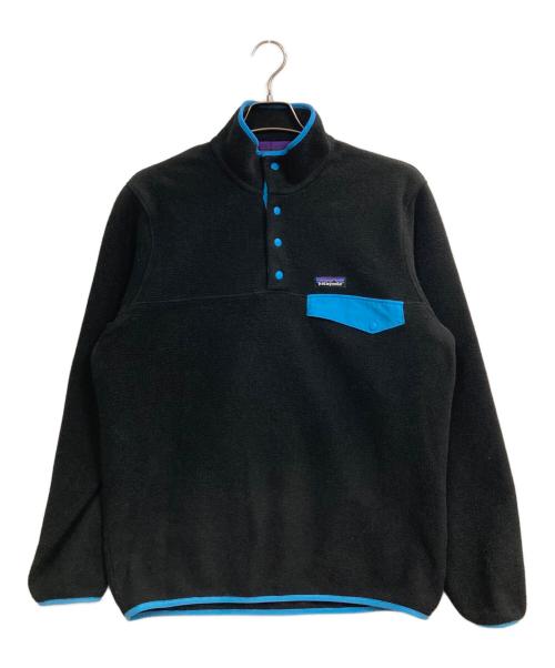Patagonia（パタゴニア）Patagonia (パタゴニア) Synchilla Snap-T Black × Light Blue サイズ:Mの古着・服飾アイテム