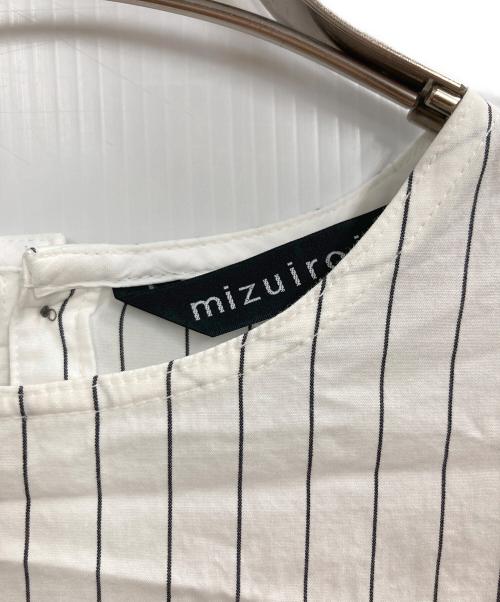 mizuiro-ind（ミズイロインド）mizuiro-ind (ミズイロインド) ストライプワンピース ホワイト サイズ:表記無し（実寸サイズをご確認ください）の古着・服飾アイテム