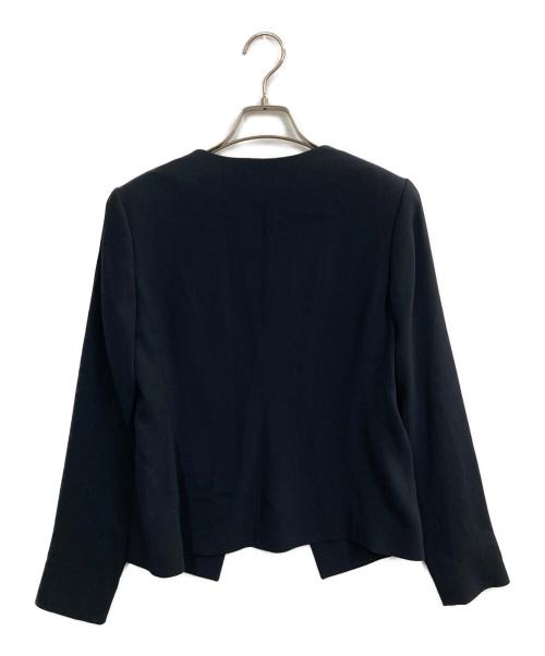 theory luxe（セオリーリュクス）theory luxe (セオリーリュクス) ノーカラージャケット ネイビー サイズ:036の古着・服飾アイテム
