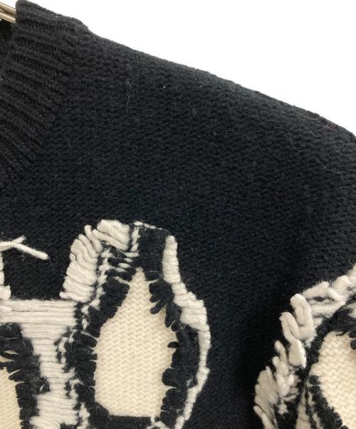 STELLA McCARTNEY（ステラマッカートニー）STELLA McCARTNEY (ステラマッカートニー) ウールジャガードニット ブラック サイズ:38の古着・服飾アイテム