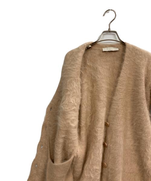 STELLA McCARTNEY（ステラマッカートニー）STELLA McCARTNEY (ステラマッカートニー) アンゴラ混モヘアカーディガン ベージュ サイズ:38の古着・服飾アイテム