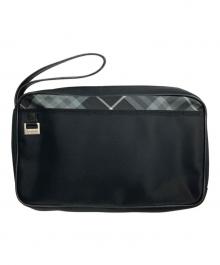 BURBERRY（バーバリー）の古着「ノヴァチェックセカンドバッグ」｜ブラック