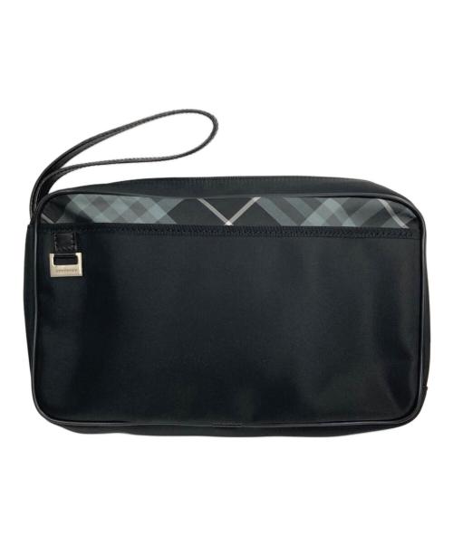 BURBERRY（バーバリー）BURBERRY (バーバリー) ノヴァチェックセカンドバッグ ブラックの古着・服飾アイテム