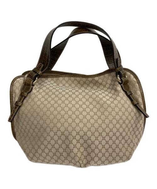CELINE（セリーヌ）CELINE (セリーヌ) 総マカダムハンドバッグ ベージュの古着・服飾アイテム