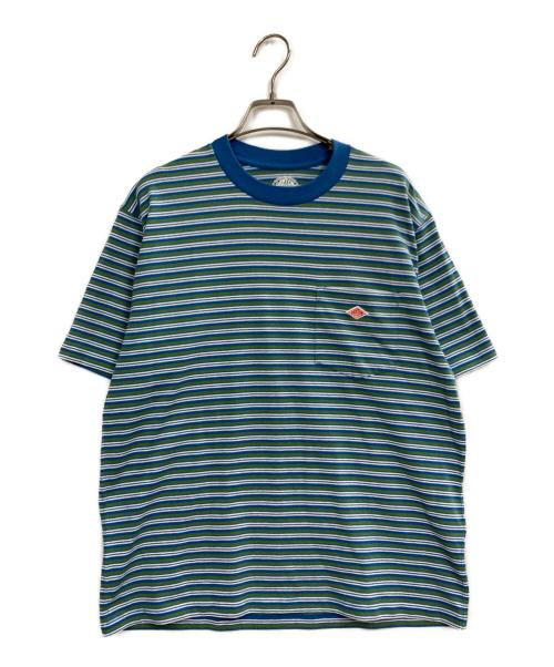 DANTON（ダントン）DANTON (ダントン) ボーダーTシャツ ブルー サイズ:表記無し（実寸サイズをご確認ください）の古着・服飾アイテム