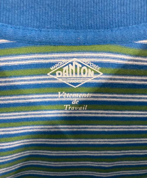DANTON（ダントン）DANTON (ダントン) ボーダーTシャツ ブルー サイズ:表記無し（実寸サイズをご確認ください）の古着・服飾アイテム