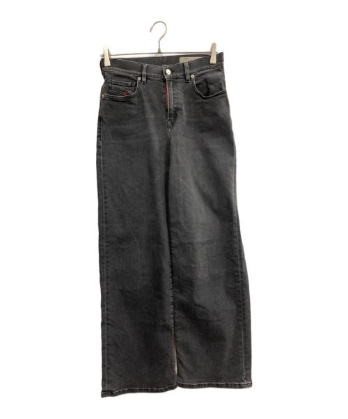 DIESEL（ディーゼル）DIESEL (ディーゼル) WIDEE ブラックデニムパンツ ブラック サイズ:66cm (W26)の古着・服飾アイテム