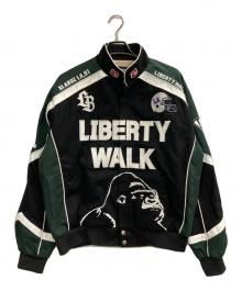 X-LARGE×Liberty Walk（エクストララージ×リバティーウォーク）の古着「レーシングジャケット」｜グリーン×ブラック