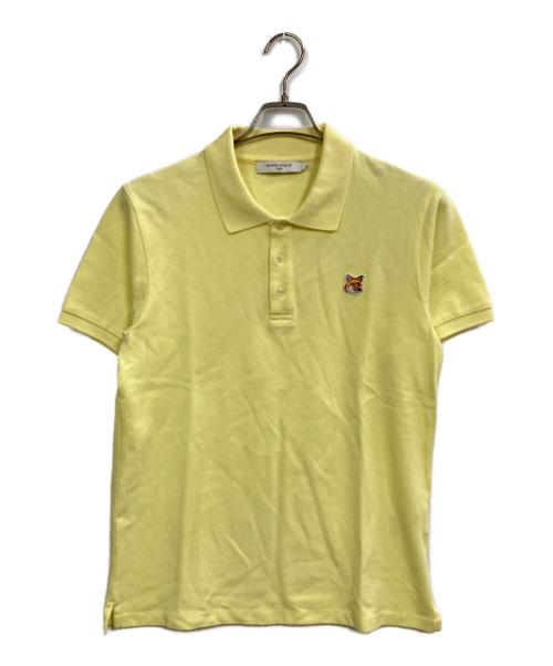 maison kitsune（メゾンキツネ）MAISON KITSUNE (メゾンキツネ) ポロシャツ イエロー サイズ:Sの古着・服飾アイテム