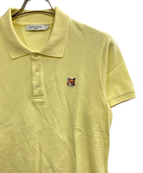 maison kitsune（メゾンキツネ）MAISON KITSUNE (メゾンキツネ) ポロシャツ イエロー サイズ:Sの古着・服飾アイテム