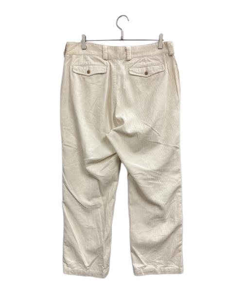 waiper（ワイパー）waiper (ワイパー) M-52 ツータック コーデュロイ トラウザー アイボリー サイズ:36の古着・服飾アイテム