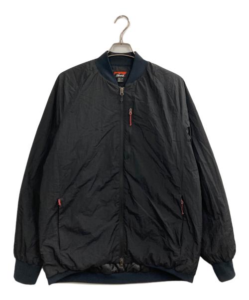NANGA（ナンガ）NANGA (ナンガ) SOFT DOWN VARSITY BLOUSON ブラック サイズ:XLの古着・服飾アイテム