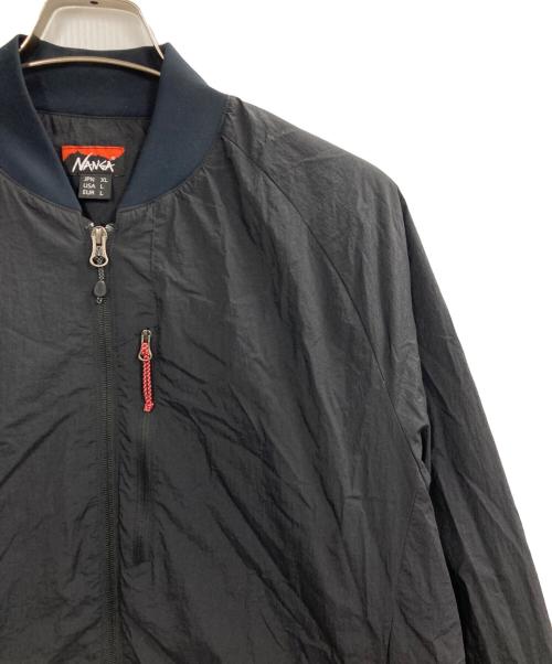 NANGA（ナンガ）NANGA (ナンガ) SOFT DOWN VARSITY BLOUSON ブラック サイズ:XLの古着・服飾アイテム
