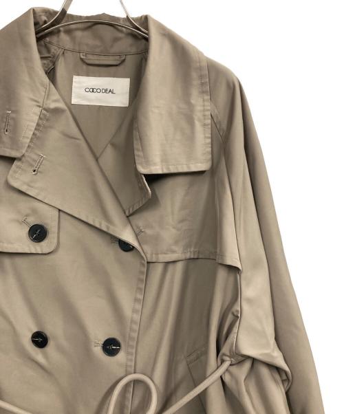 COCODEAL（ココディール）COCODEAL (ココディール) シャツテールミディ丈トレンチコート ベージュ サイズ:1の古着・服飾アイテム