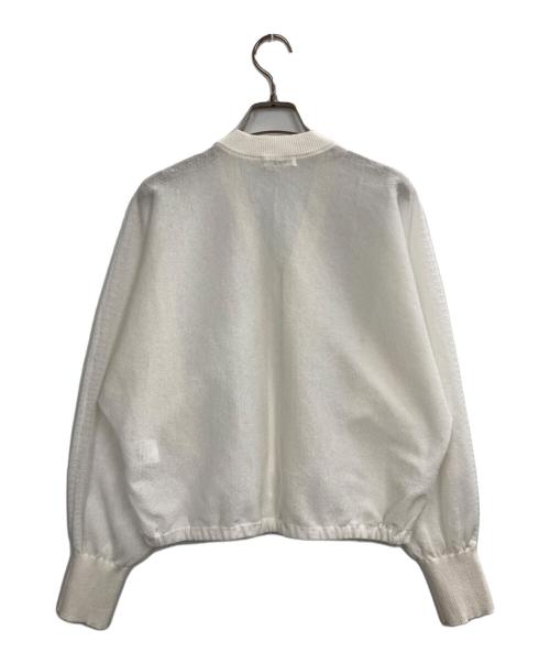 MACPHEE（マカフィー）MACPHEE (マカフィー) ドライレーヨン Vネックカーディガン ホワイト サイズ:Sの古着・服飾アイテム