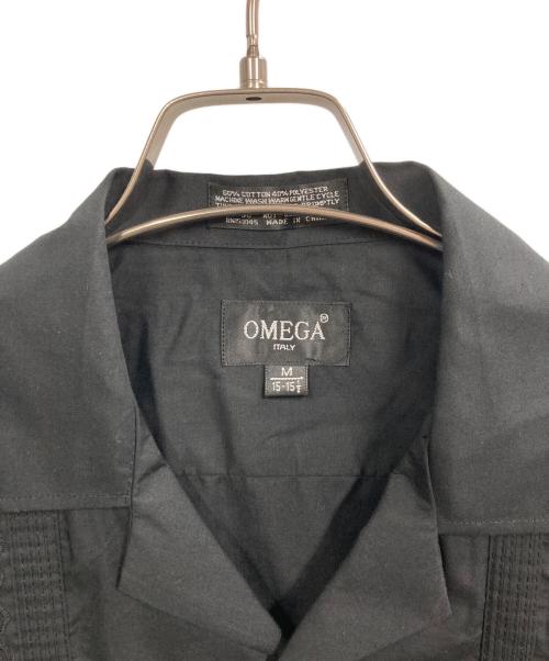 OMEGA（オメガ）OMEGA (オメガ) キューバシャツ ブラック サイズ:Mの古着・服飾アイテム