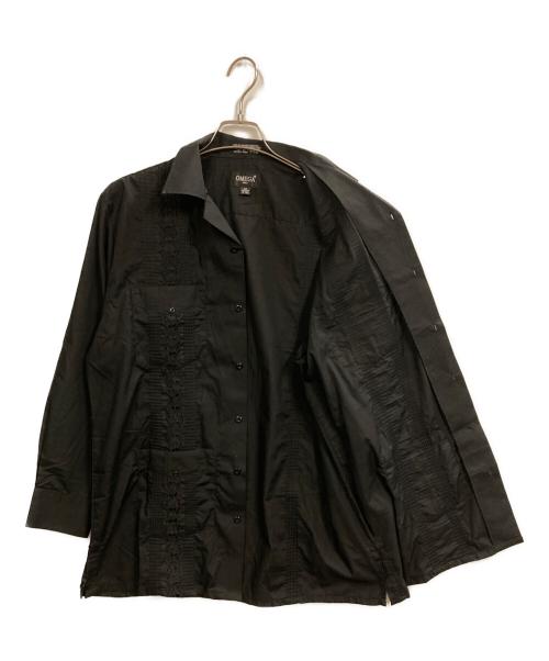 OMEGA（オメガ）OMEGA (オメガ) キューバシャツ ブラック サイズ:Mの古着・服飾アイテム