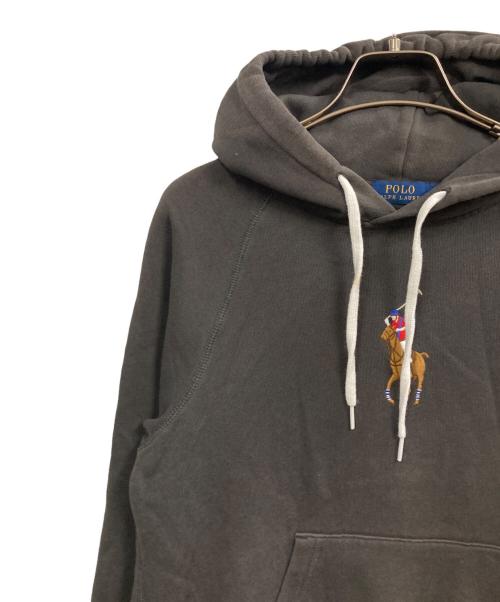 POLO RALPH LAUREN（ポロ・ラルフローレン）POLO RALPH LAUREN (ポロ・ラルフローレン) ポニー刺繍パーカー チャコールグレー サイズ:Sの古着・服飾アイテム