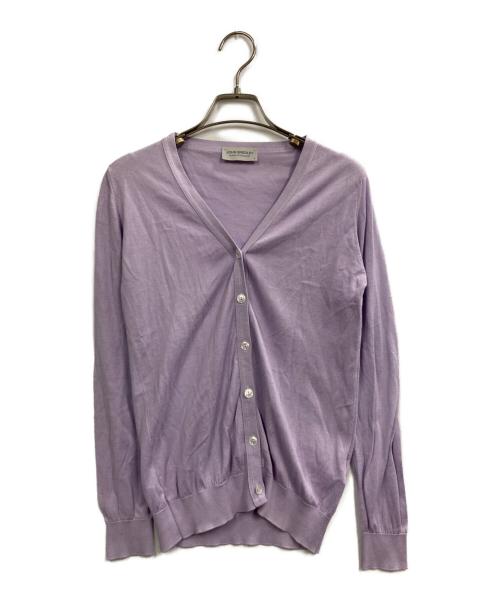 JOHN SMEDLEY（ジョンスメドレー）JOHN SMEDLEY (ジョンスメドレー) カーディガン ラベンダー サイズ:Sの古着・服飾アイテム