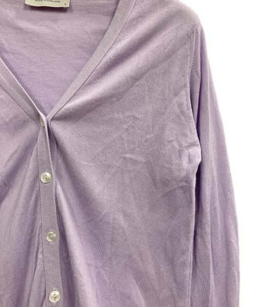 JOHN SMEDLEY（ジョンスメドレー）JOHN SMEDLEY (ジョンスメドレー) カーディガン ラベンダー サイズ:Sの古着・服飾アイテム